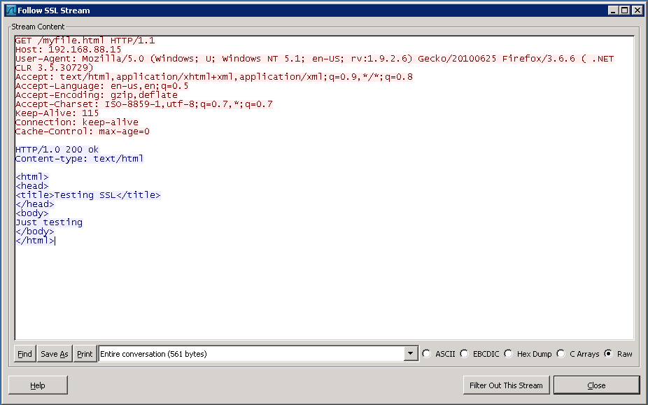 Wireshark Decrypting Ssl